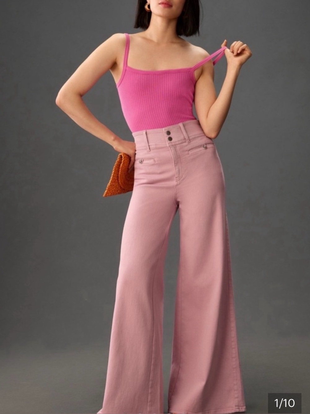 NWT Anthropologie Pilcro High-Rise Wide-Leg Trouser Sz 30